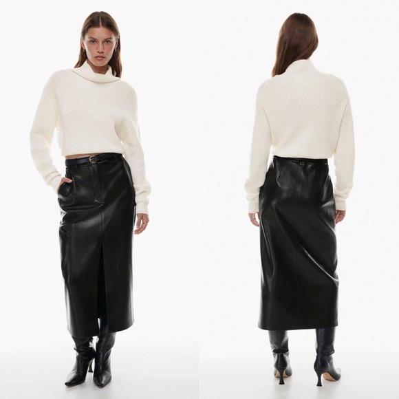 WILFRED • Montpellier Merino Wool Waist Turtleneck in Light Birch - Picture 14 of 14